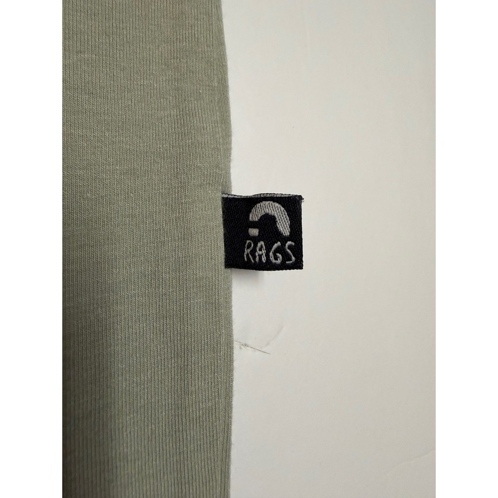 RAGS Kids Sage Green Orange Mascot Bird Graphic Romper 6-12 Months - Picture 6 of 6